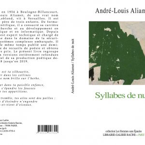 André-Louis Aliamet - Syllabes de nuit