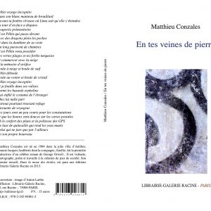 CONZALES Matthieu - En tes veines de pierre